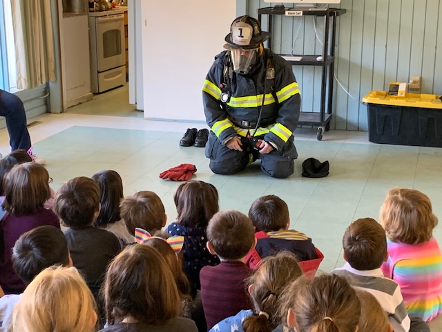 Framingham Fire Department visits Brighton School